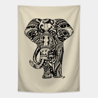 Elephant tribal pattern mandala Tapestry