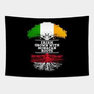 Irish Grown With Monacan Roots - Gift for Monacan With Roots From Monaco Tapestry