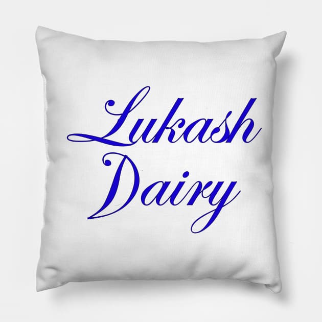 Lukash Dairy Dottie Pillow by NotComplainingJustAsking