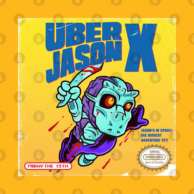 Uber Jason X - 8 Bit Colour NES Cover by thecalgee