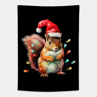 Xmas Squirrel Tapestry