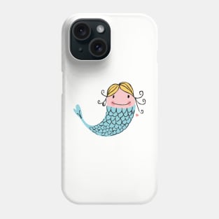 the happy mermaid Phone Case