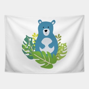 cute bear in the forest Tapestry
