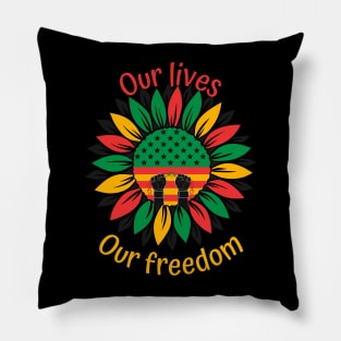 Juneteenth African American Freedom Black History Pillow