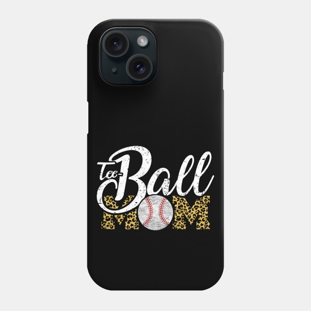 Teeball Mom Leopard Funny Baseball for Mother's Day 2021 Phone Case by Charaf Eddine