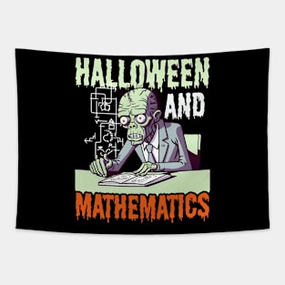 Halloween Math Teacher Shirt | Halloween And Mathematics Tapestry