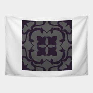 Purple and Gray Pattern Tapestry