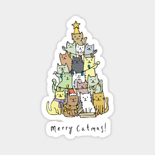 Merry Catmas Magnet