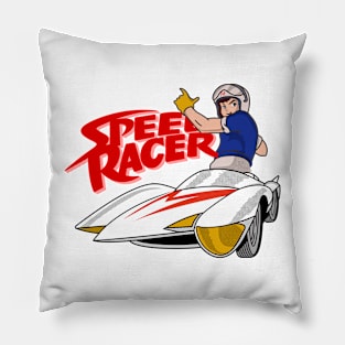 speed racer vintage Pillow