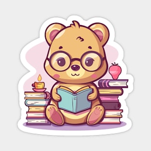 Cute Quokka reading books Magnet