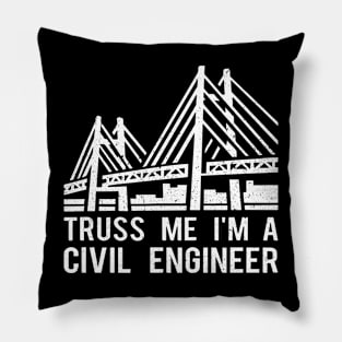 Civil Engineer Bridge Design Engineering Pillow