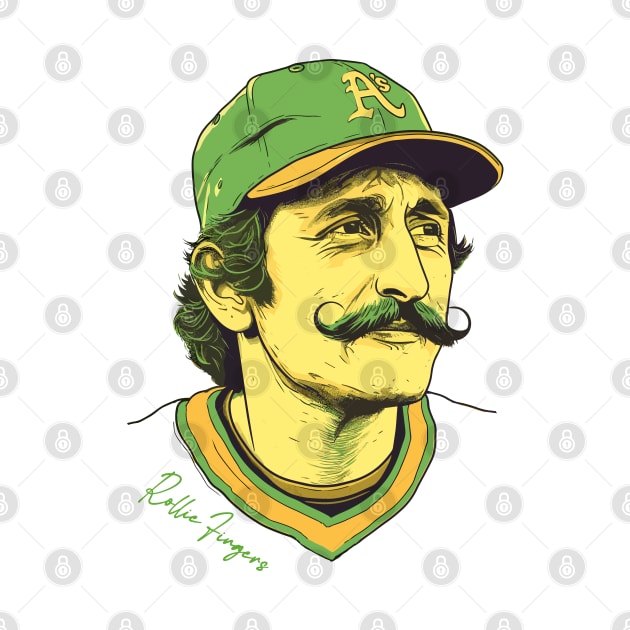 Rollie Fingers Fan Illustration by DankFutura