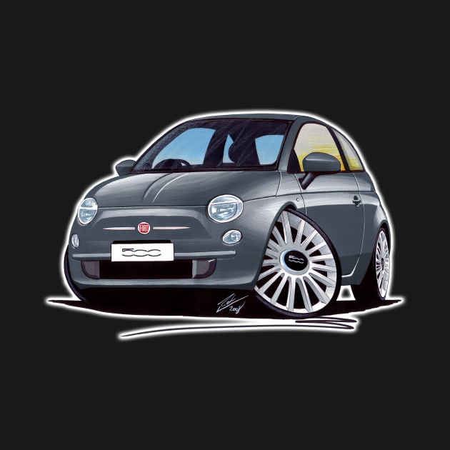 Fiat 500 Grey by y30man5