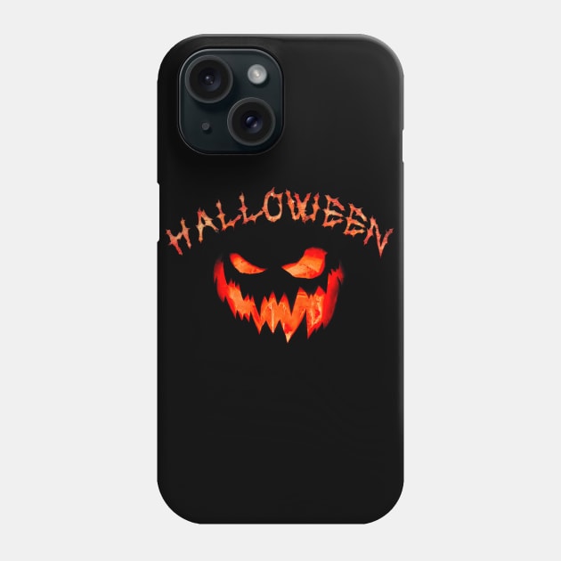 Halloween spooky carved pumpkin Phone Case by nowsadmahi