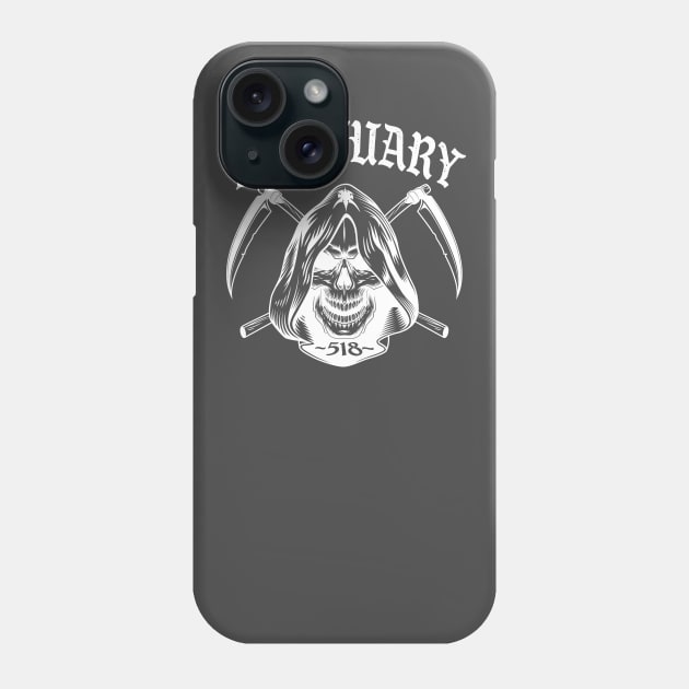 Mortuary Scythe - Supporter Phone Case by 518 Underground Music