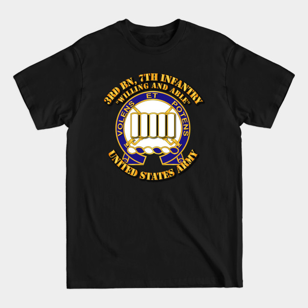 Discover 3rd Bn, 7th Infantry - Willing and Able - 3rd Bn 7th Infantry Willing And Able - T-Shirt