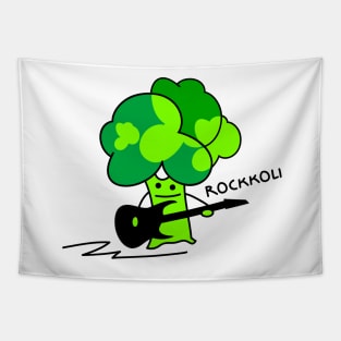 Funny broccoli rocks Tapestry