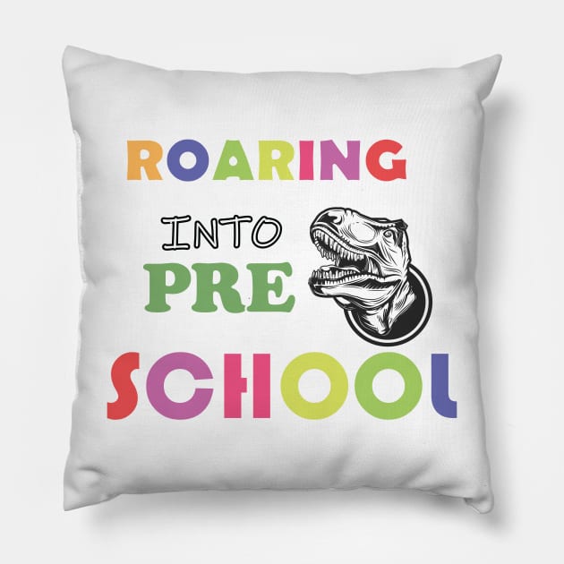 Roaring into Pre School Design Pillow by OverView