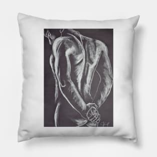 Man Nude Figure 1 Pillow