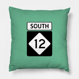 Highway 12 South Sign Pillow