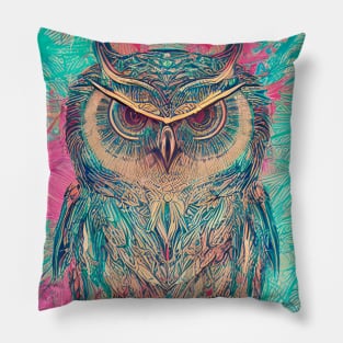 Artistic Owl Pillow