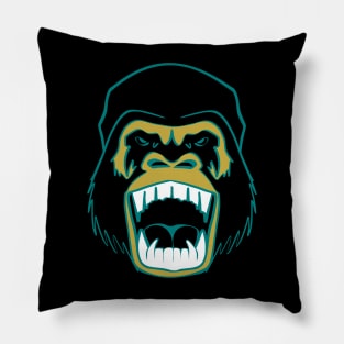 Angry Gorilla Face Pillow