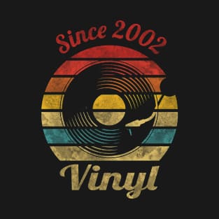 Since 2002 Vinyl Retro Vintage Music T-Shirt