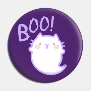 kawaii cat-ghost Pin