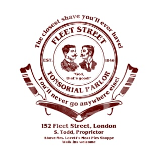 Sweeney Todd's Fleet Street Tonsorial Parlor T-Shirt