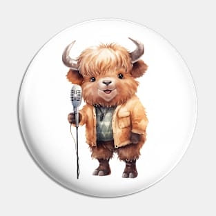 American Bison Singing Pin