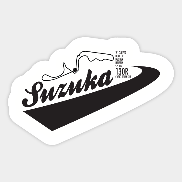 Suzuka Race Circuit 130r 130r Sticker Teepublic Uk