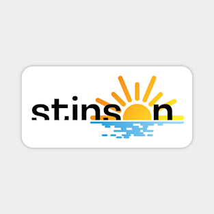 Stinson Beach white rectangle Magnet