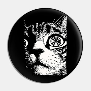 Psychedelic Cat Pin