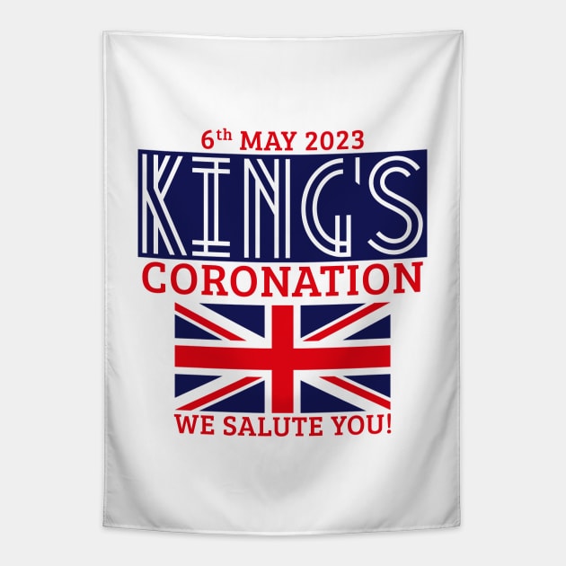 King’s Coronation, 6th May 2023 – We Salute You (Navy) Tapestry by MrFaulbaum