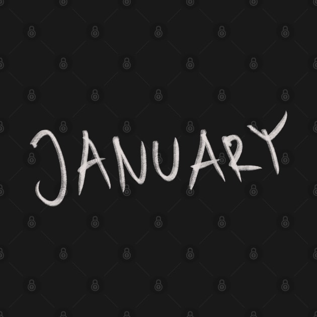 Hand Drawn January Month by Saestu Mbathi