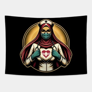 Heroic Nurse Tapestry