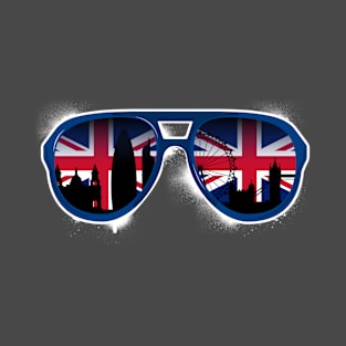 Union Jack London Skyline Sunglasses T-Shirt