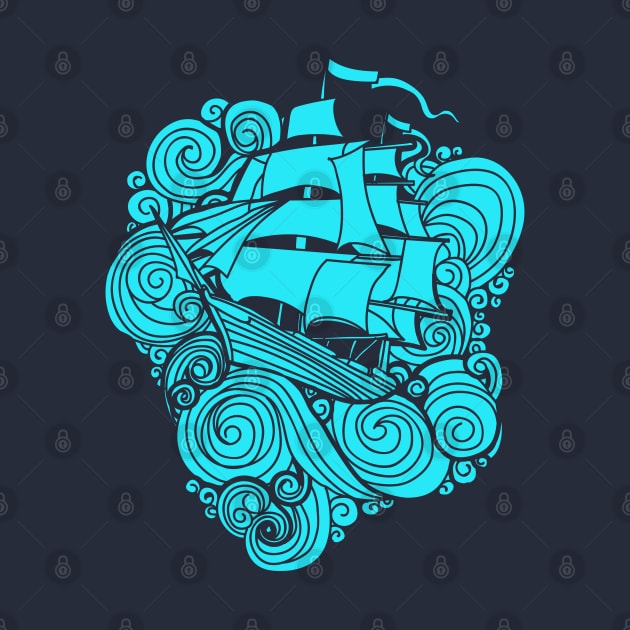 Swirling Seas & Ship Shape by machmigo