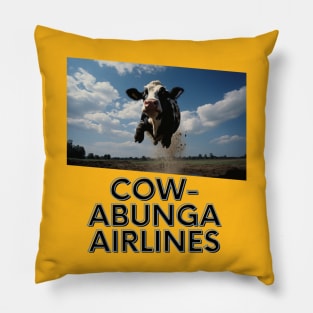 COW-ABUNGA AIRLINES Pillow