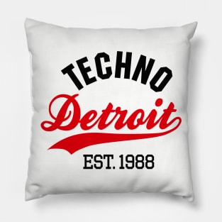 Techno Detroit est.1988 Pillow