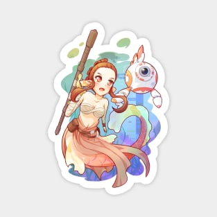 Fanart space mermaid Magnet