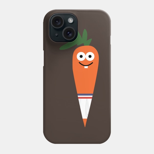 CARROT IN UNDERWEAR Phone Case by toddgoldmanart