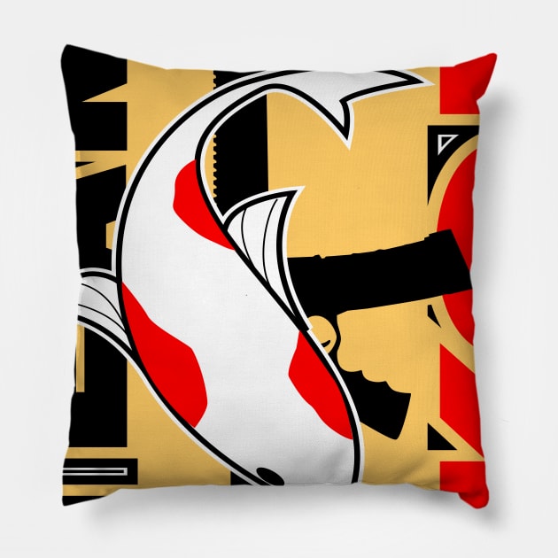 Airsoft Team koi Pillow by Spikeani