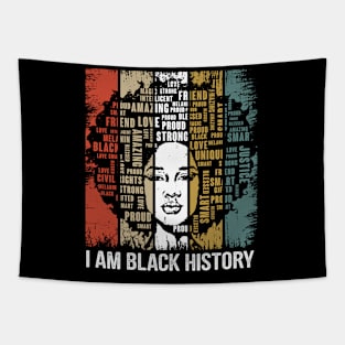 I Am Black History - black history month Tapestry