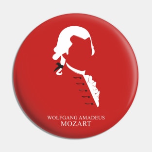 Wolfgang Amadeus Mozart - Minimalist Portrait Pin