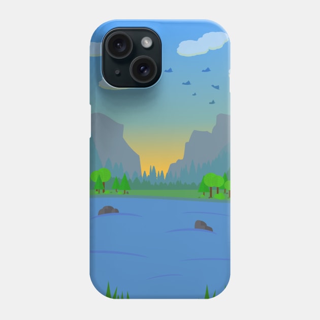 Mountain Scene Phone Case by creationoverload