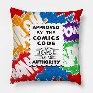 Vintage Comics Code Pillow