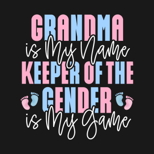 Grandma Keeper of the Gender Reveal Boy or Girl T-Shirt