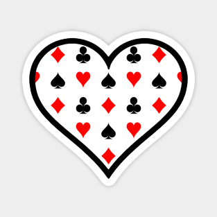 Playing Card Suit Heart Magnet