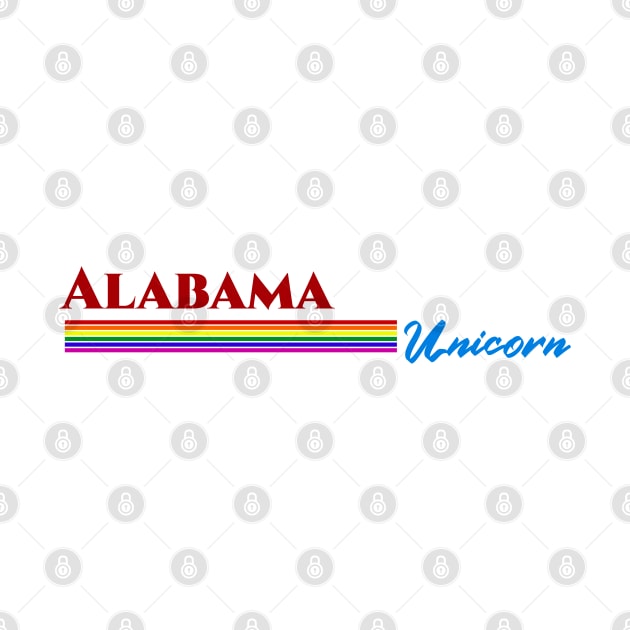 Alabama Unicorn Gift by Easy On Me